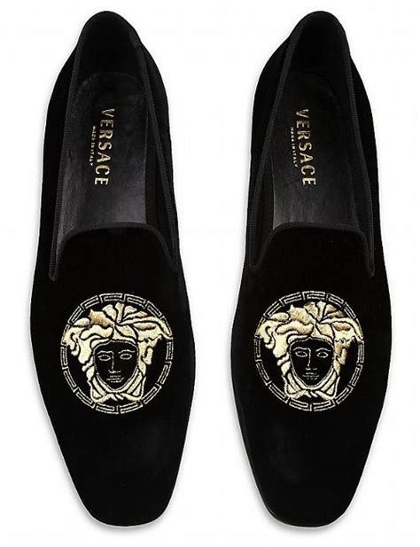 versace brown loafers|versace men's suede slippers.